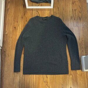 Grey Something Navy Cashmere Sweater